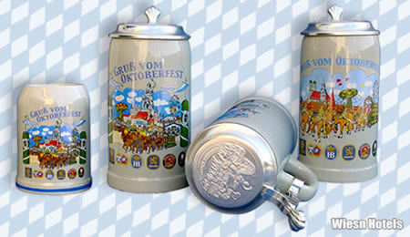 Oktoberfestkrug München - Neuer Wiesn Krug 2023 - Bierkrüge für Sammler